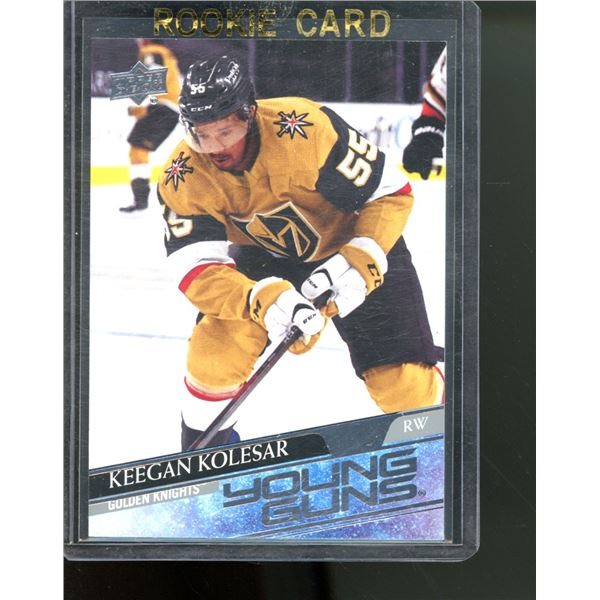2020-21 Upper Deck #477 Keegan Kolesar YG RC
