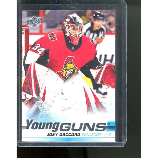 2019-20 Upper Deck #477 Joey Daccord YG RC