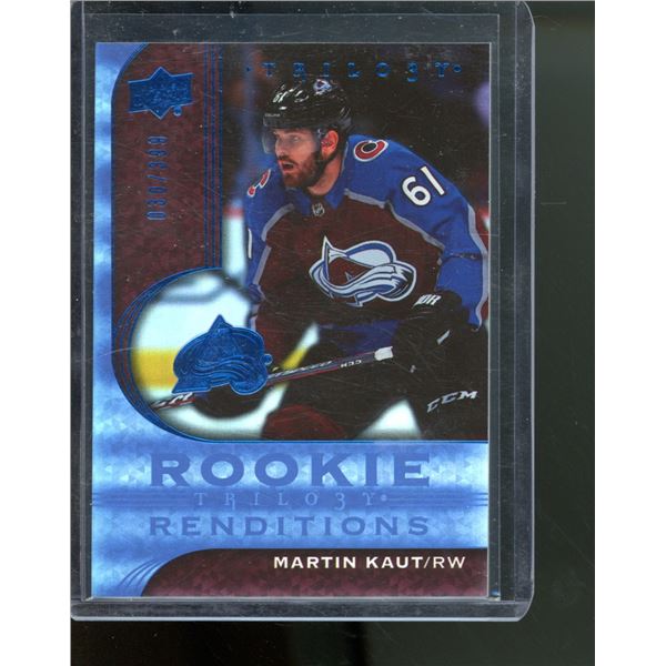 2020-21 Upper Deck Trilogy Rookie Renditions Blue #RR16 Martin Kaut 30/399