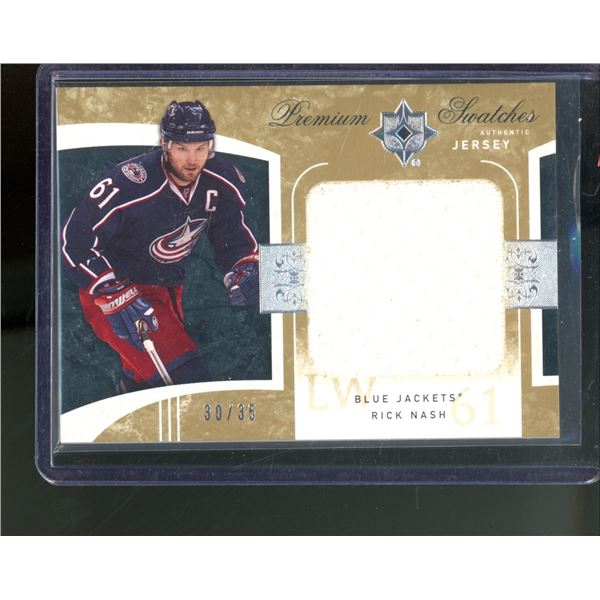 2009-10 Ultimate Collection Premium Swatches #PSRN Rick Nash 20/35