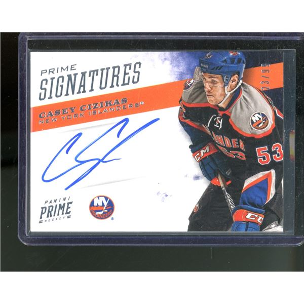 2012-13 Panini Prime Signatures #14 Casey Cizikas 23/99