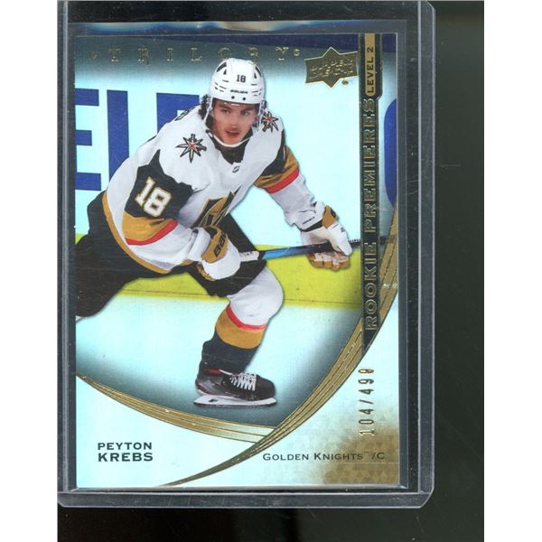 2020-21 Upper Deck Trilogy #112 Peyton Krebs 104/499