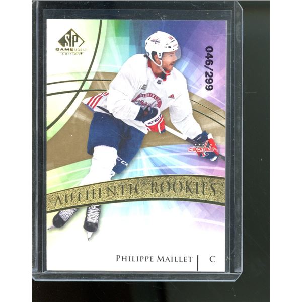 2020-21 SP Game Used Golden Burst #187 Philippe Maillet 46/299