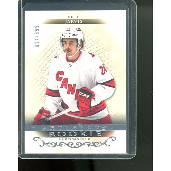 2021-22 Artifacts #RED186 Seth Jarvis RC 24/999
