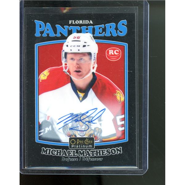 2016-17 O-Pee-Chee Platinum Retro Rainbow Black #R71 Michael Matheson AU