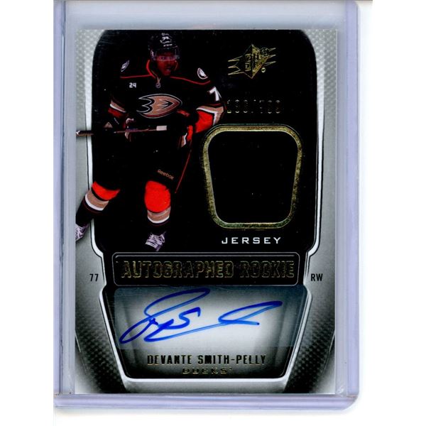 2011-12 SPx #180 Devante Smith-Pelly JSY AU RC 186/499