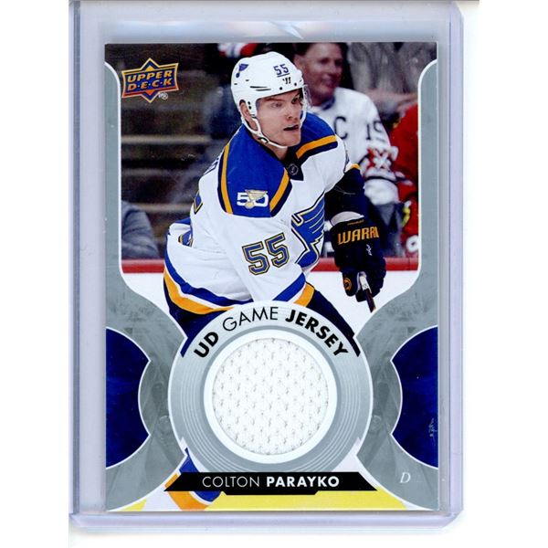 2017-18 Upper Deck Game Jerseys #GJCP Colton Parayko