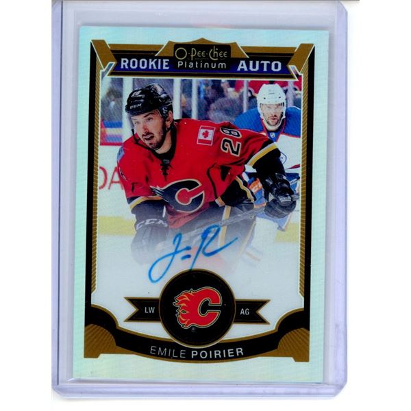 2015-16 O-Pee-Chee Platinum Rainbow #184 Emile Poirier Rookie Autograph