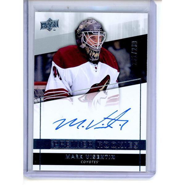 2014-15 Upper Deck Premier #72 Mark Visentin AU 281/299 RC