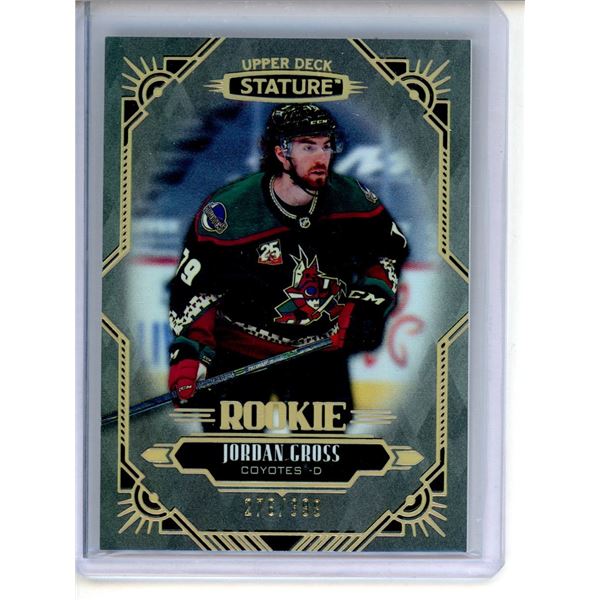 2020-21 Upper Deck Stature #103 Jordan Gross RC 276/399