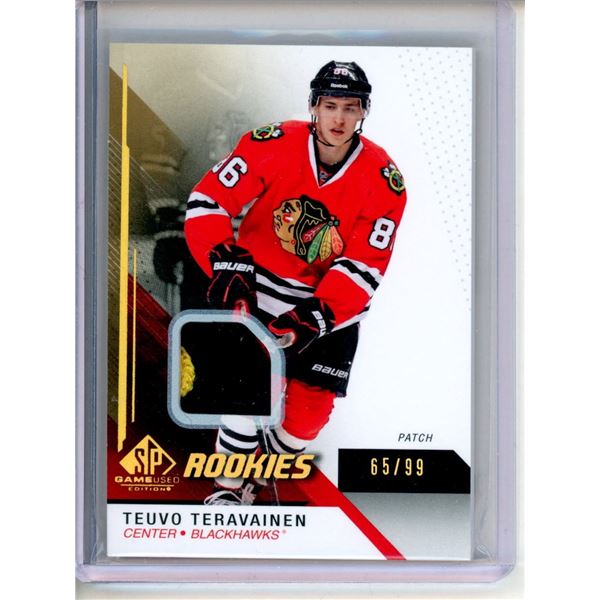 2014-15 SP Game Used Gold 3 Color Patch #156 Teuvo Teravainen 65/99