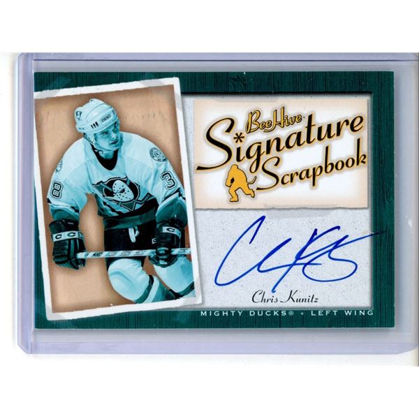 2005-06 Beehive Signature Scrapbook #SSCK Chris Kunitz