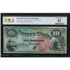 Image 1 : 1869 $10 Rainbow Legal Tender Note PCGS 45