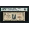 1929 $10 Redwood City CA National PMG 20