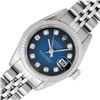 Image 2 : Rolex Ladies Quickset Blue Vignette Diamond Datejust Wristwatch 26MM