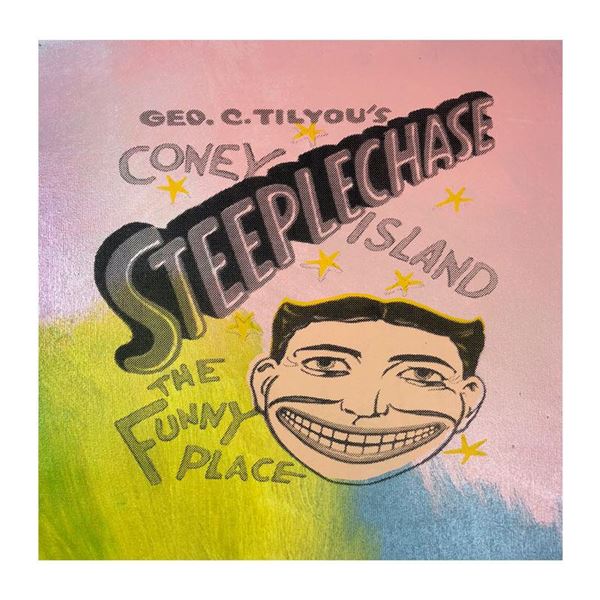 Steepechase, Coney Island by Steve Kaufman (1960-2010)