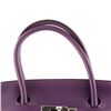 Image 6 : Hermes Birkin Handbag Purple Clemence with Palladium Hardware 40