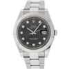 Image 1 : Rolex Mens Stainless Steel 41MM Rhodium Diamond Dial Datejust 2 Wristwatch