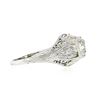 Image 5 : Antique Belle ï¿½poque Platinum 1.32 ctw European Diamond Filigree Engagement Ri