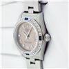 Image 5 : Rolex Ladies Quickset Salmon Arabic & Sapphire Diamond Datejust 26MM