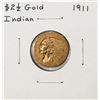 Image 1 : 1911 $2 1/2 Indian Head Quarter Eagle Gold Coin