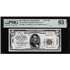 Image 1 : 1929 $5 Bank & Trust New Haven, CT CH# 1202 National Note PMG Gem Uncirculated 65EPQ