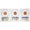 Image 2 : Lot of (3) 2000 Lincoln Memorial Cent Coins Mint Error Broadstruck PCGS MS63/64/65RD