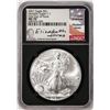 Image 1 : 2021 Type 1 $1 American Silver Eagle Coin NGC MS70 First Day of Issue Jones Signature