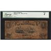 Image 1 : 1800's $1 Bank of Manitowoc Wisconsin Obsolete Note Haxby 415-G2a Legacy Good 4