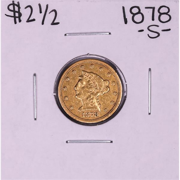 1878-S $2 1/2 Liberty Head Quarter Eagle Gold Coin