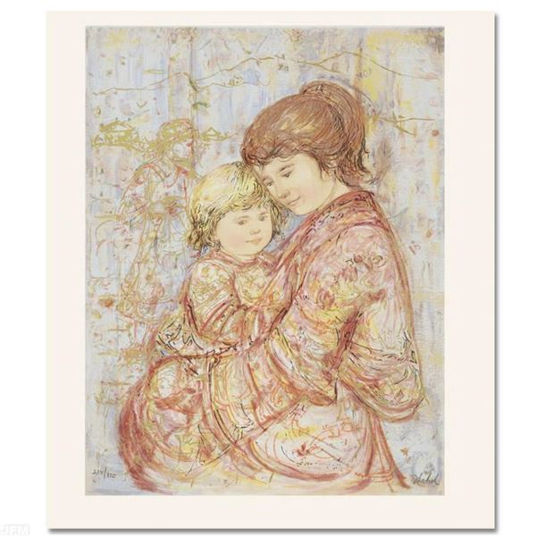 Edna Hibel (1917-2014)  Carolina & Suellen  Limited Edition Lithograph on Paper