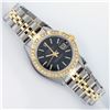 Image 3 : Rolex Ladies Two Tone Black Index Diamond Date Wristwatch