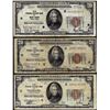 Image 1 : Lot of (3) 1929 $20 Federal Reserve Bank Notes