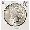 Image 1 : 1934-S $1 Peace Silver Dollar Coin