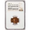 Image 1 : 1965 Lincoln Memorial Cent Coin Struck 70% Off Center NGC Mint Error MS64RD