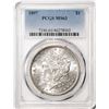 Image 1 : 1897 $1 Morgan Silver Dollar Coin PCGS MS63 Nice Toning