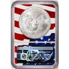 Image 2 : 2021(S) Type 1 $1 American Silver Eagle Coin NGC MS70 ER San Francisco Flag Core