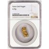 Image 1 : 4.29 Gram Yukon Gold Nugget NGC Graded