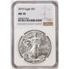 Image 1 : 2019 $1 American Silver Eagle Coin NGC MS70