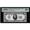 Image 1 : 1934A $20 Federal Reserve Note New York Fr.2055-B PMG Gem Uncirculated 65EPQ