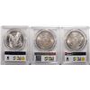 Image 2 : Lot of (3) 1885 $1 Morgan Silver Dollar Coins PCGS MS63