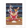 Image 1 : Looney Tunes "At the Plate (Reds)" Limited Edition Giclee on Paper