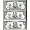 Image 1 : Lot of (3) 1993 $50 Federal Reserve Notes Minor Offset Error