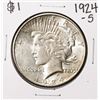 Image 1 : 1924-S $1 Peace Silver Dollar Coin