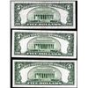 Image 2 : Lot of (3) 1934B/1934D $5 Silver Certificate Notes