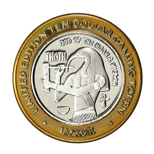 .999 Silver Luxor Las Vegas, Nevada $10 Casino Limited Edition Gaming Token