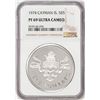 Image 1 : 1974 Cayman Islands $5 Proof Silver Coin NGC PF69 Ultra Cameo
