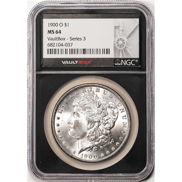1900-O $1 Morgan Silver Dollar Coin NGC MS64 Vaultbox Series 3