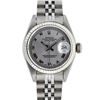 Image 2 : Rolex Ladies Stainless Steel Slate Grey Roman Datejust Wristwatch