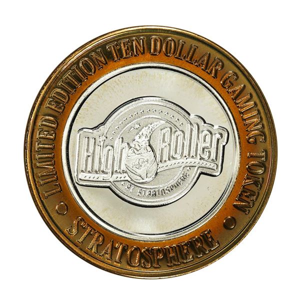 .999 Silver Stratosphere Las Vegas, Nevada $10 Casino Limited Edition Gaming Token